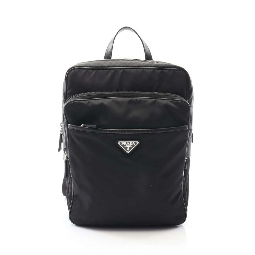 Prada Saffiano Leather Backpack Black